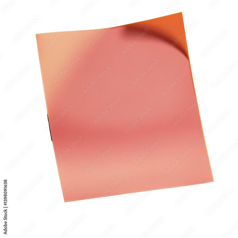Aufkleber a singular piece of paper cast in shadow providing a dramatic contrast against the background for ar