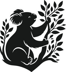Koala vector animal silhouette
