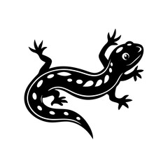 Salamander silhouette vector