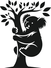 Koala vector animal silhouette