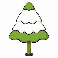 vector illustration of a green apple