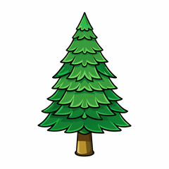 green christmas tree