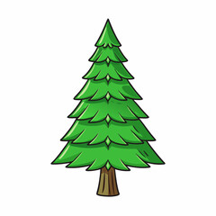 green christmas tree