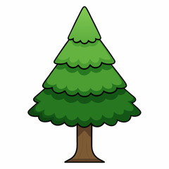 green christmas tree