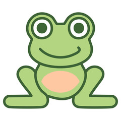 Fototapeta premium funny frog cartoon
