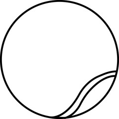 Tennis Balls icon, sport playing equipment. Vector template designs realistic flying tennis ball closeup . Tournament or championship symbols, isolated on transparent background, for mobile apps