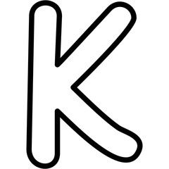 Small Letter K Icon