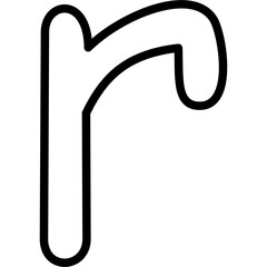 Small Letter R Icon