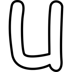 Small Letter U Icon