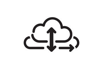 Cloud Computing Data Transfer Icon