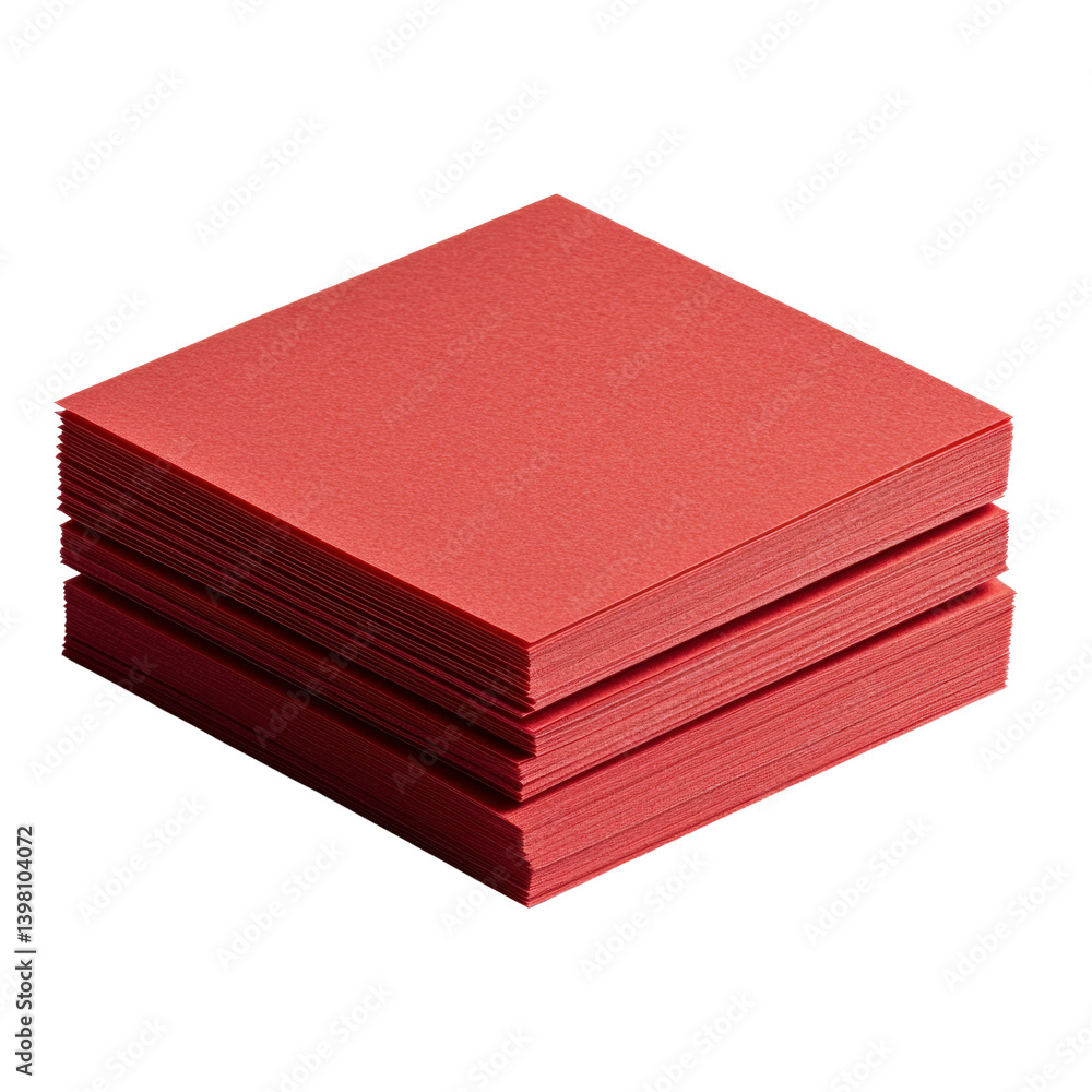 Poster a bold stack of red cards neatly arranged to showcase their vibrant color and smooth surface for var