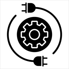Gear Simple Icon Vector Illustration Concept