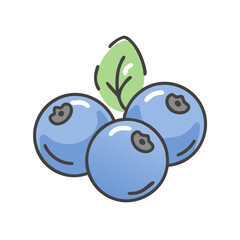 blueberries icon, blueberries vector illustration-simple illustration of blueberries, perfect for blueberries logos and icons