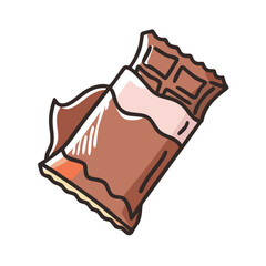 chocolate bar icon, chocolate bar vector illustration-simple illustration of chocolate bar, perfect for chocolate bar logos and icons