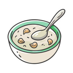 clam chowder icon, clam chowder vector illustration-simple illustration of clam chowder, perfect for clam chowder logos and icons