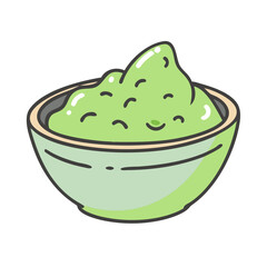 guacamole bowl icon, guacamole bowl vector illustration-simple illustration of guacamole bowl, perfect for guacamole bowl logos and icons