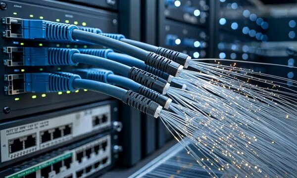 network hub and patch cables