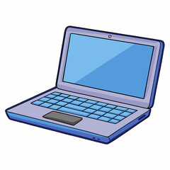 laptop isolated on white background