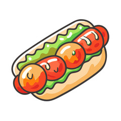 meatball sub icon, meatball sub vector illustration-simple illustration of meatball sub, perfect for meatball sub logos and icons