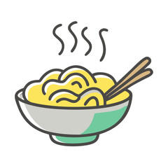 noodles icon, noodles vector illustration-simple illustration of noodles, perfect for noodles logos and icons