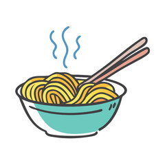 noodles icon, noodles vector illustration-simple illustration of noodles, perfect for noodles logos and icons