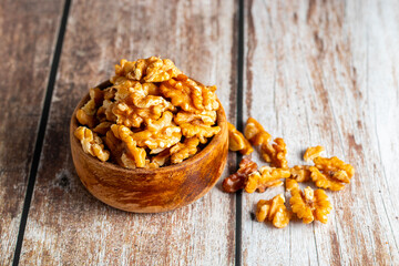 Walnuts are nutrient-rich nuts, high in omega-3 fatty acids, antioxidants, and fiber, supporting heart, brain, and overall health.
