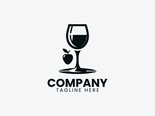Wine Vector Logo Design, Elegant Wine Logo, Premium Wine Branding Logo