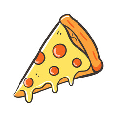 pizza slice icon, pizza slice vector illustration-simple illustration of pizza slice, perfect for pizza slice logos and icons