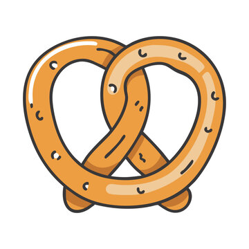 recommend clip art: pretzel icon, pretzel vector illustration-simple illustration of pretzel, perfect for pretzel logos and icons