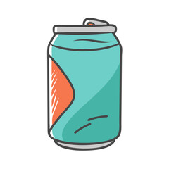 soda can icon, soda can vector illustration-simple illustration of soda can, perfect for soda can logos and icons