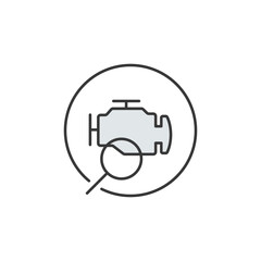 This icon symbolizes in-depth engine diagnostics—detecting issues, optimizing efficiency, and keeping vehicles running smoothly with advanced troubleshooting