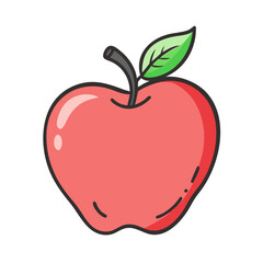 apple icon, apple vector illustration-simple illustration of apple, perfect for apple logos and icons