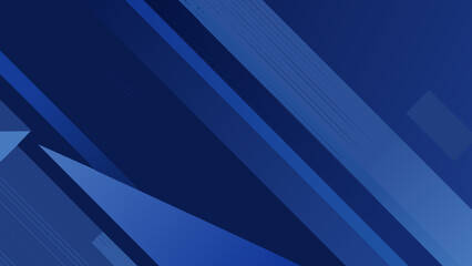 Obraz premium Dark blue modern background for design. Geometric shape. Triangles, diagonal lines. Gradient. Abstract. Shape envelope. 