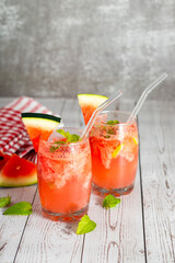 Refreshing watermelon mojito with mint, lime, and rum—perfectly sweet, tangy, and cool for summer sipping and tropical vibes.