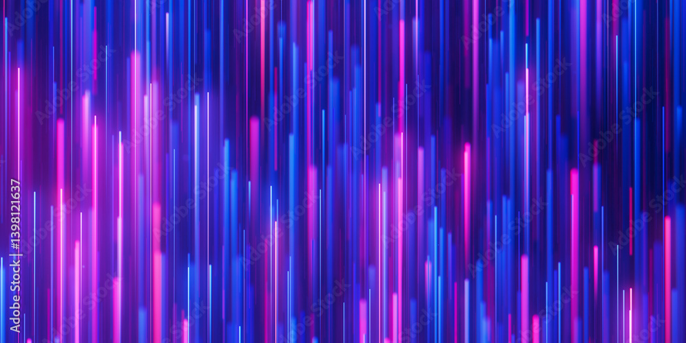 Poster ascending bigdata light speed flow. abstract digital data stream of quantum computing. cyberspace of