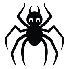 spider isolated on white background