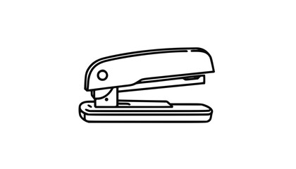 Stapler in minimalist design on white background  vector
