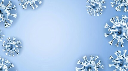 Antiphospholipid Antibody Syndrome (APS) Scientific illustration of virus particles.