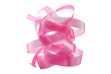 The Whimsical Dance of Pink Tape isolated on transparent background

