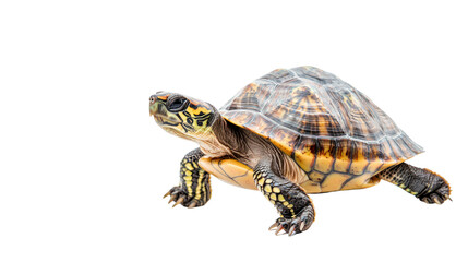 Obraz premium Turtle adventure close-up of a turtle on a cutout background natural habitat detailed view animal concept