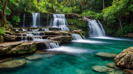 Fototapeta premium waterfall in the mountains
