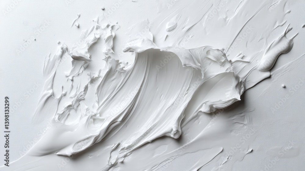 Poster creative white texture action studio visual art minimalist close-up artistic expression