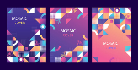 Abstract Geometric Vector Backgrounds Design