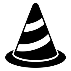 Fototapeta premium Create a simple and minimalist illustration of a traffic cone