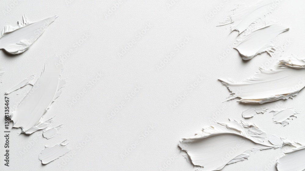 Poster artistic white texture overlay studio setting abstract image minimalist aesthetic close-up view