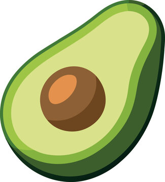 Naklejki vector illustration of an avocado