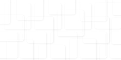 Abstract Geometric background with squares in bright light with soft shadows as pattern. futuristic technology concept geometric line Modern and creative design with different size white boxes.