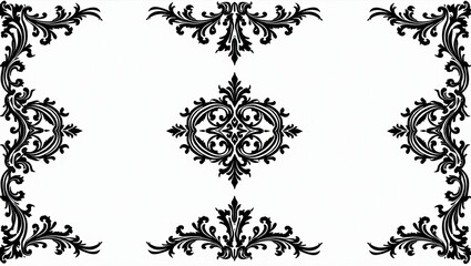 abstract floral design element, generat AI