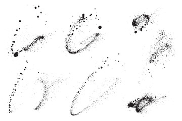 Fototapeta premium Distressed grunge texture black color blood texture banner collection