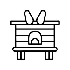 Beehive vector illustration, beekeeping honey production apiary and honeybee house